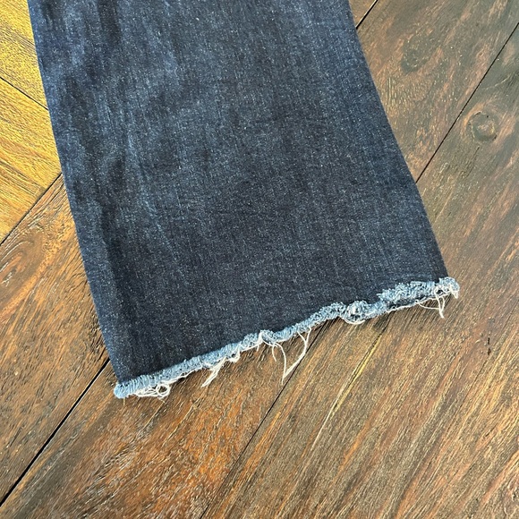 Zara Dark Blue Wide Leg Jeans - Picture 7 of 9